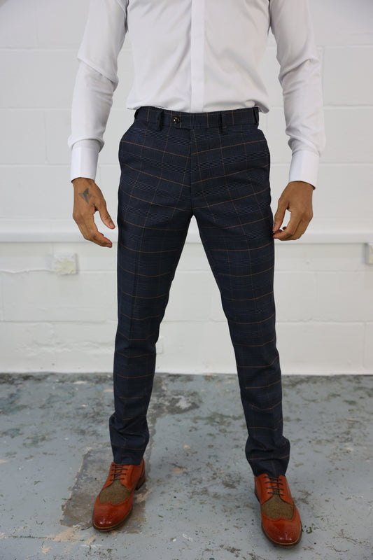 Thomas Check Stretch Trouser