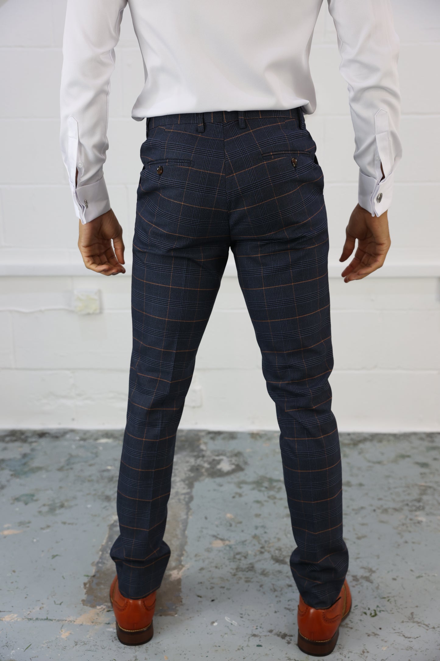 Thomas Check Stretch Trouser