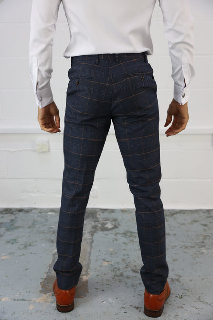 Thomas Check Stretch Trouser