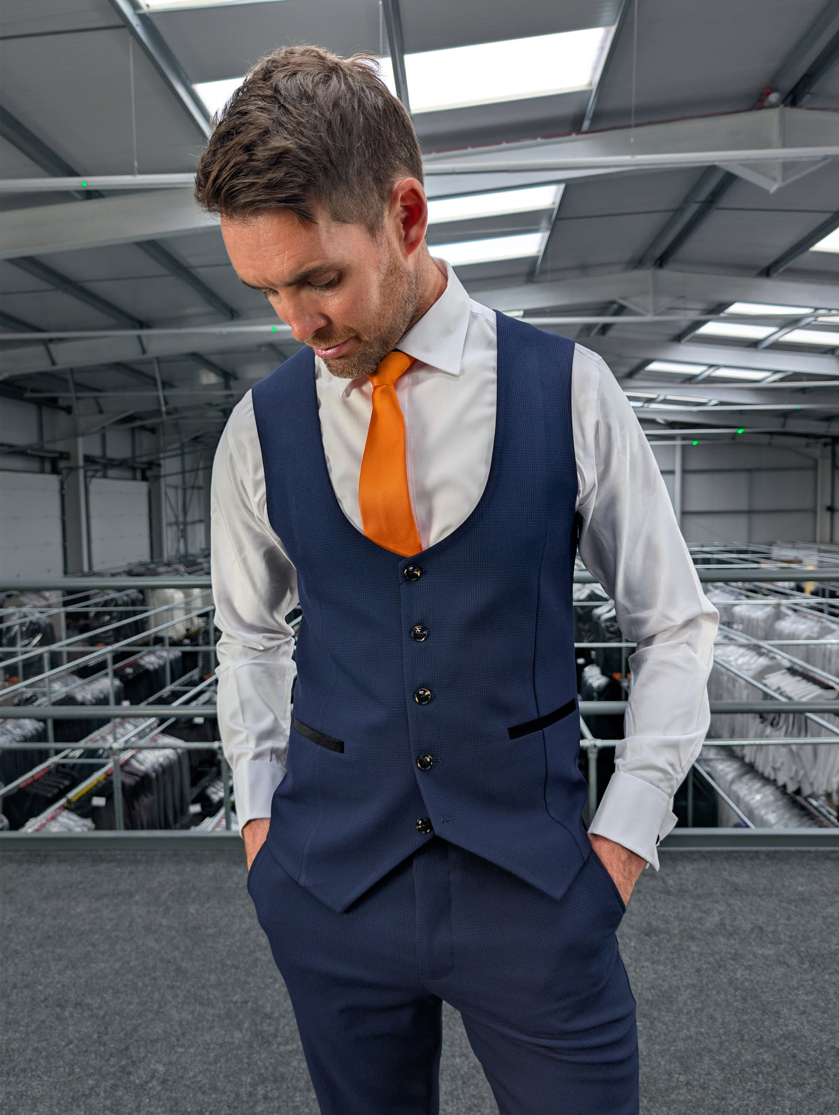 Charles Navy Three Piece Suit